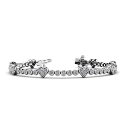 Eight Of Hearts Tennis Bracelet