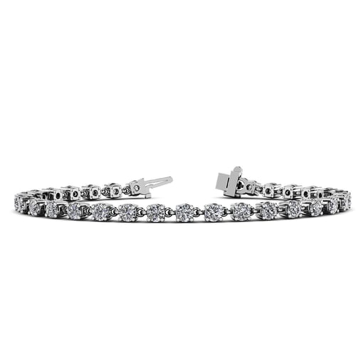 Linked Round Tennis Bracelet