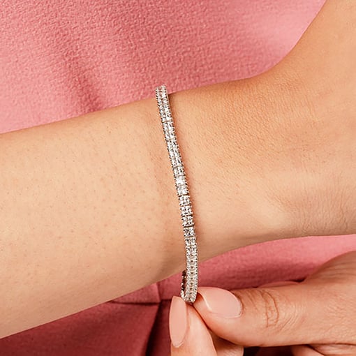Princess Strand Tennis Bracelet