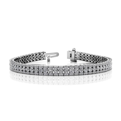 Radiant Three Row Tennis Bracelet