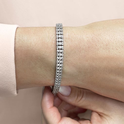 Radiant Three Row Tennis Bracelet