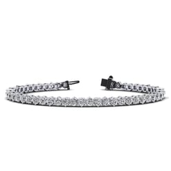 Three Prong Alternating Tennis Bracelet