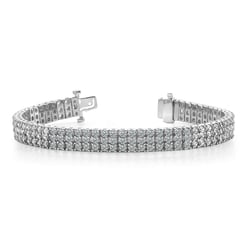 Three Row Tennis Bracelet