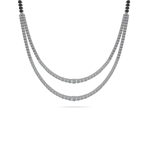 Double Strand Graduated Tennis Necklace