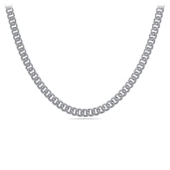 Graduated Swirl Tennis Necklace