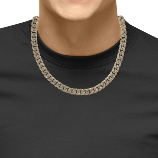 Graduated Swirl Tennis Necklace