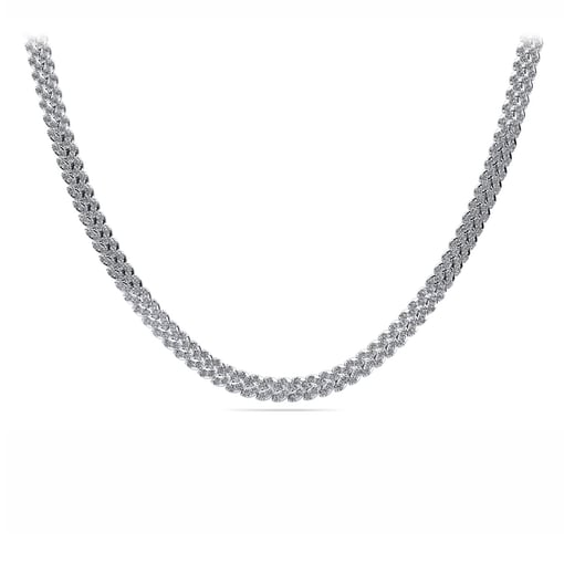 Marquise Illusion Tennis Necklace