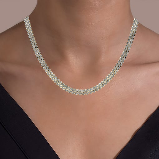 Marquise Illusion Tennis Necklace