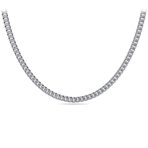 Overlapping Link Tennis Necklace
