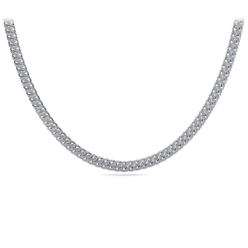 Swirl Around Tennis Necklace