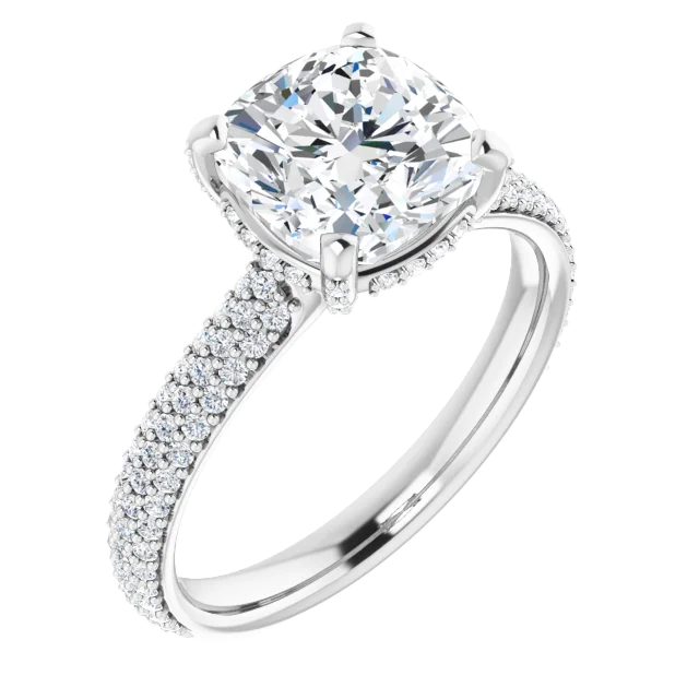 Moissanite Cushion Rings Orlando, FL