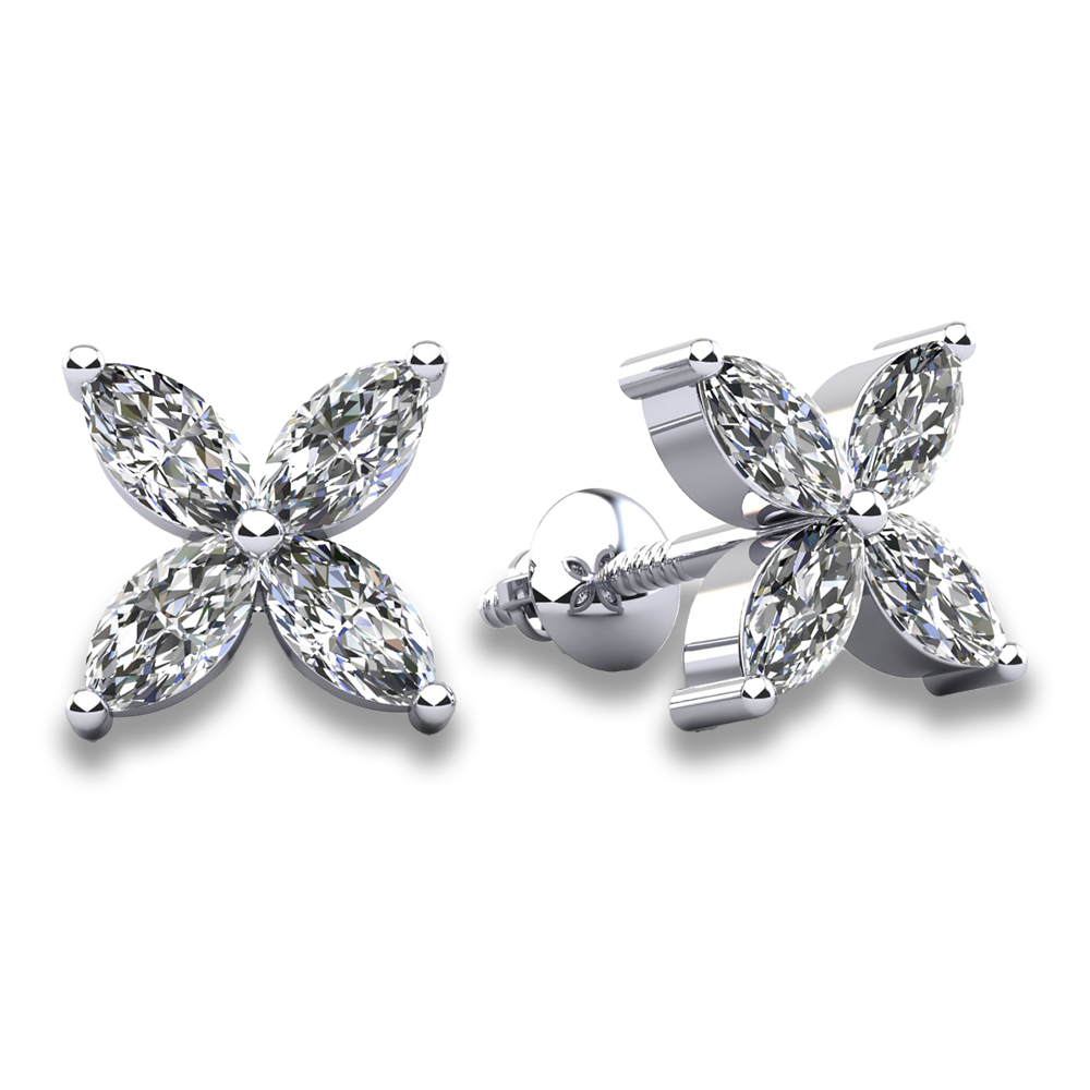Marquise Stud Earrings