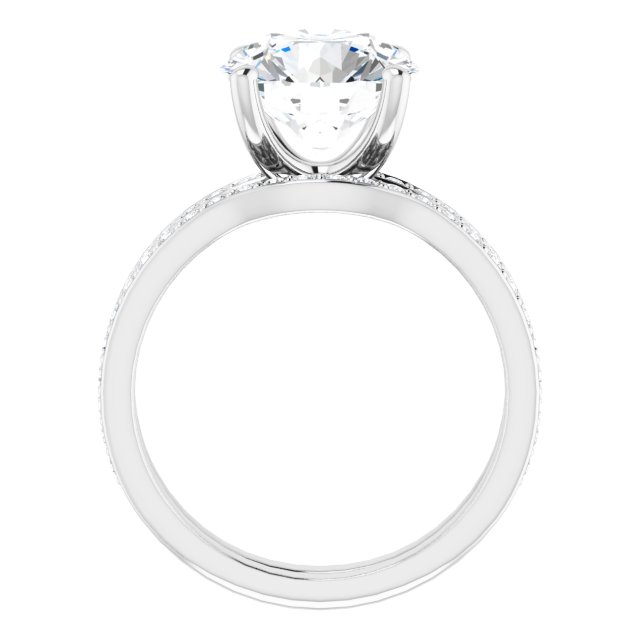 3.29 Round Lab-Grown GH/VS2+ Classic Sidestone Engagement Ring in 14KW | AllComponents_ViewB_4