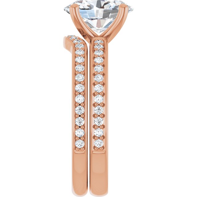 2.29 Oval Diamond EF/VS1+ Classic Sidestone Engagement Ring in 14KR | AllComponents_ViewE 2.29 Oval Diamond EF/VS1+ Classic Sidestone Engagement Ring in 14KR | AllComponents_ViewE