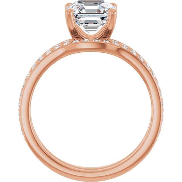 2.19 Asscher Diamond EF/VS1+ Classic Sidestone Engagement Ring in 14KR | AllComponents_ViewB_4 2.19 Asscher Diamond EF/VS1+ Classic Sidestone Engagement Ring in 14KR | AllComponents_ViewB_4