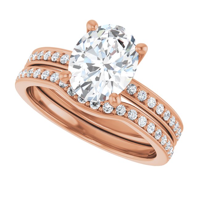 2.29 Oval Diamond EF/VS1+ Classic Sidestone Engagement Ring in 14KR | AllComponents_View5 2.29 Oval Diamond EF/VS1+ Classic Sidestone Engagement Ring in 14KR | AllComponents_View5