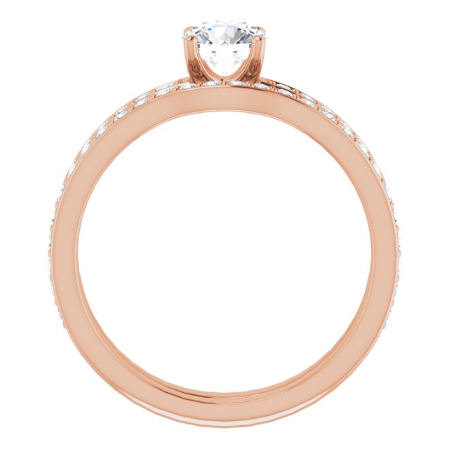 0.69 Round Diamond D/VVS2+ Classic Sidestone Engagement Ring in 14KR | AllComponents_ViewB_4 0.69 Round Diamond D/VVS2+ Classic Sidestone Engagement Ring in 14KR | AllComponents_ViewB_4