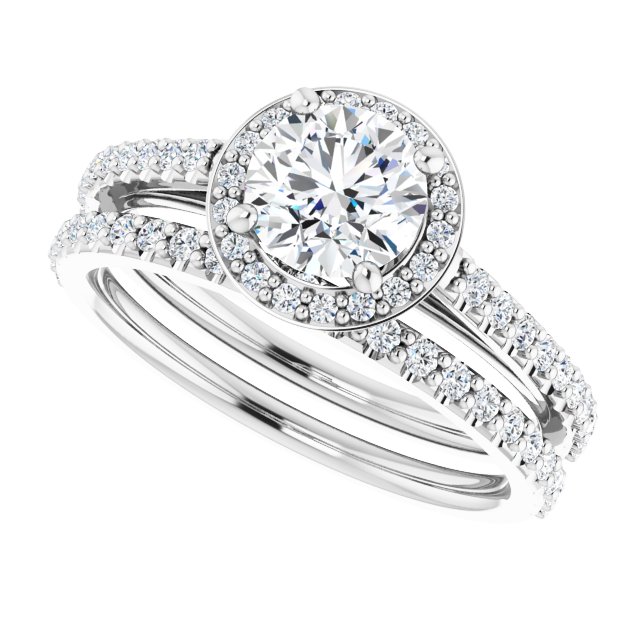 1.09 Tcw Round Lab-Grown EF/VS1+ Classic Halo Engagement Ring in PLAT | AllComponents_View5 1.09 Tcw Round Lab-Grown EF/VS1+ Classic Halo Engagement Ring in PLAT | AllComponents_View5