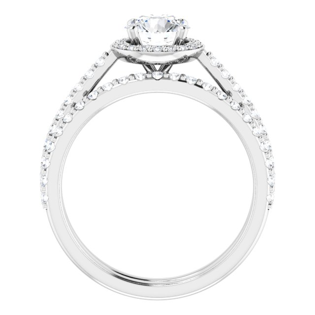 1.09 Tcw Round Lab-Grown EF/VS1+ Classic Halo Engagement Ring in PLAT | AllComponents_ViewB_4 1.09 Tcw Round Lab-Grown EF/VS1+ Classic Halo Engagement Ring in PLAT | AllComponents_ViewB_4