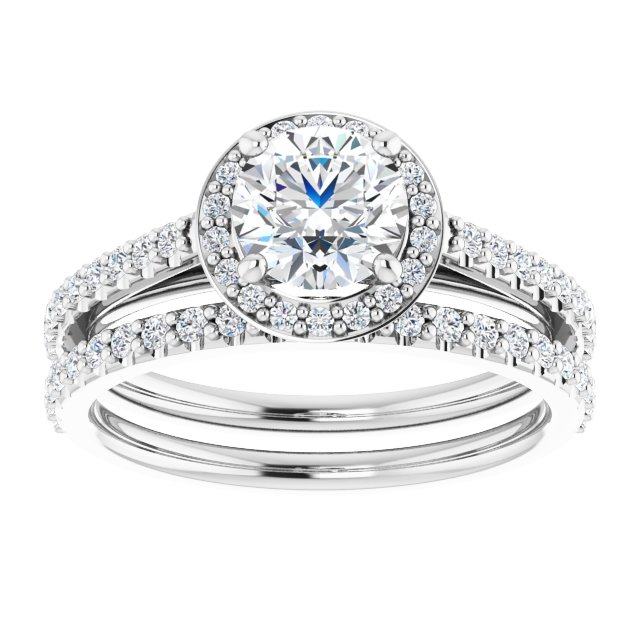 1.09 Tcw Round Lab-Grown EF/VS1+ Classic Halo Engagement Ring in PLAT | AllComponents_ViewS 1.09 Tcw Round Lab-Grown EF/VS1+ Classic Halo Engagement Ring in PLAT | AllComponents_ViewS