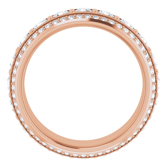 Art Deco 2.13 tcw Round Diamond EF/VS1+ Eternity Ring in 18KR | ViewB_4 Art Deco 2.13 tcw Round Diamond EF/VS1+ Eternity Ring in 18KR | ViewB_4