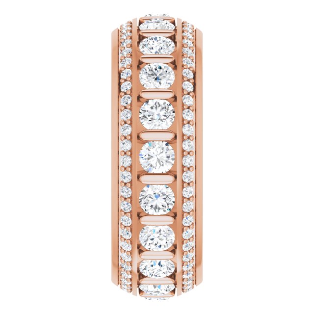 Art Deco 2.13 tcw Round Diamond EF/VS1+ Eternity Ring in 18KR | ViewE Art Deco 2.13 tcw Round Diamond EF/VS1+ Eternity Ring in 18KR | ViewE