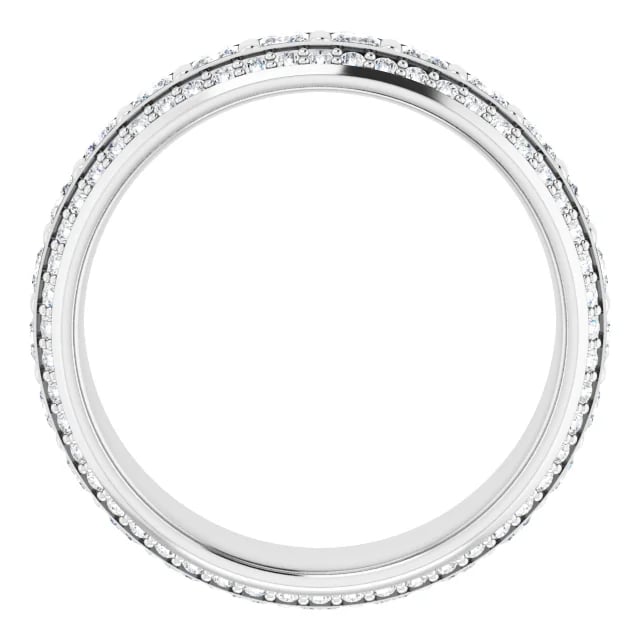 Art Deco 2.36 tcw Square Lab-Grown D/VVS2+ Eternity Ring in PLAT | ViewB_4 Art Deco 2.36 tcw Square Lab-Grown D/VVS2+ Eternity Ring in PLAT | ViewB_4