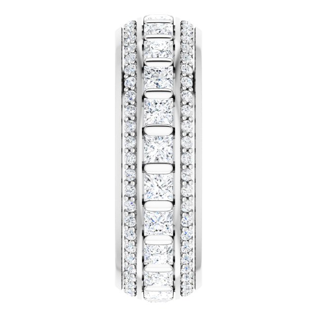 Art Deco 2.36 tcw Square Lab-Grown D/VVS2+ Eternity Ring in PLAT | ViewE Art Deco 2.36 tcw Square Lab-Grown D/VVS2+ Eternity Ring in PLAT | ViewE