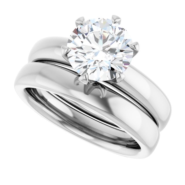 2.00 carat Round Lab-Grown GH/VS2+ Modern Solitaire Engagement Ring in 14KW | AllComponents_View5 2.00 carat Round Lab-Grown GH/VS2+ Modern Solitaire Engagement Ring in 14KW | AllComponents_View5