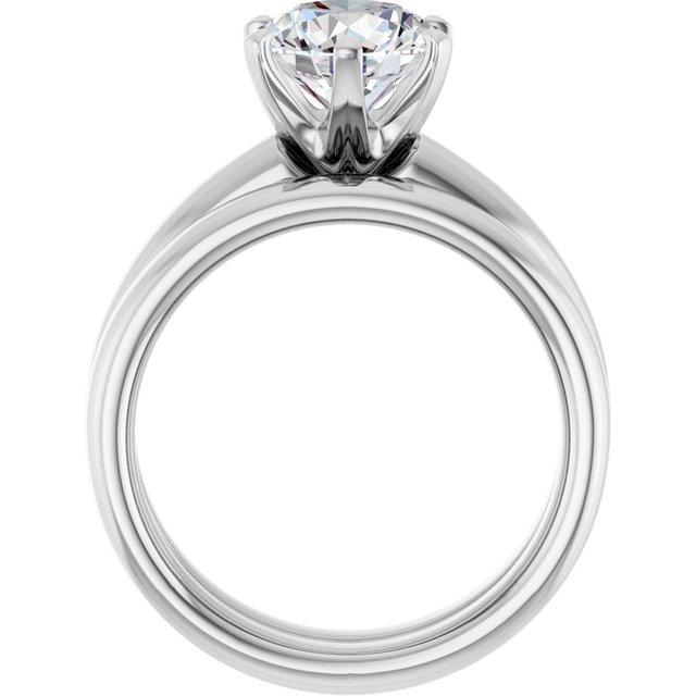 2.00 carat Round Lab-Grown GH/VS2+ Modern Solitaire Engagement Ring in 14KW | AllComponents_ViewB_4 2.00 carat Round Lab-Grown GH/VS2+ Modern Solitaire Engagement Ring in 14KW | AllComponents_ViewB_4