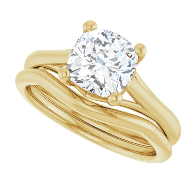 1.70 carat Cushion Diamond D/VVS2+ Trellis Solitaire Engagement Ring in 18KY | AllComponents_View5 1.70 carat Cushion Diamond D/VVS2+ Trellis Solitaire Engagement Ring in 18KY | AllComponents_View5