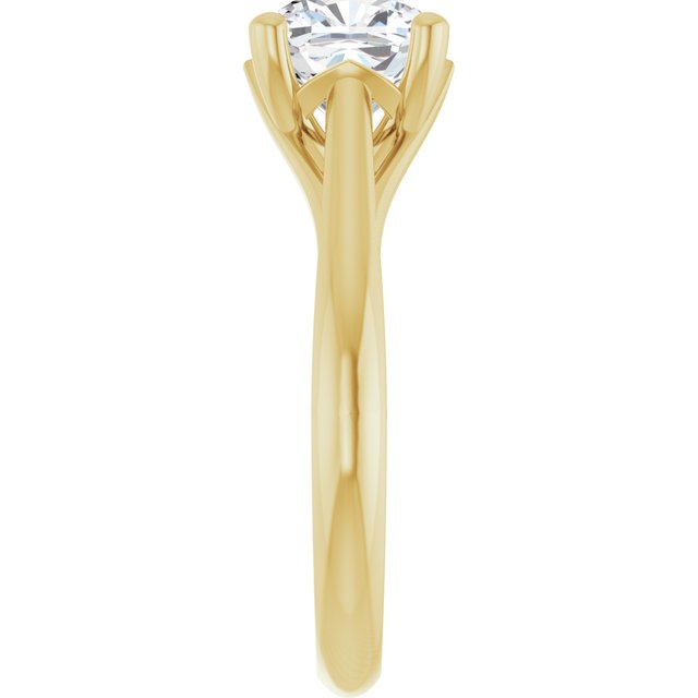1.70 carat Cushion Diamond D/VVS2+ Trellis Solitaire Engagement Ring in 18KY | ViewE 1.70 carat Cushion Diamond D/VVS2+ Trellis Solitaire Engagement Ring in 18KY | ViewE