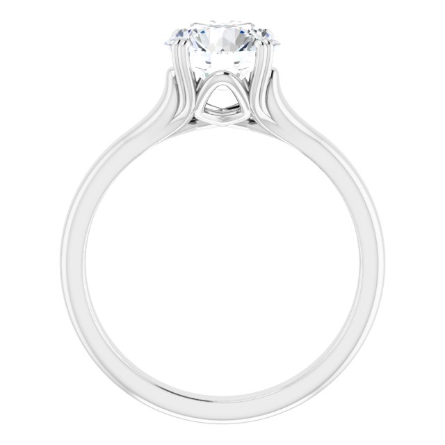 1.50 carat Round Lab-Grown GH/VS2+ Modern Solitaire Engagement Ring in 14KW | ViewB_4 1.50 carat Round Lab-Grown GH/VS2+ Modern Solitaire Engagement Ring in 14KW | ViewB_4