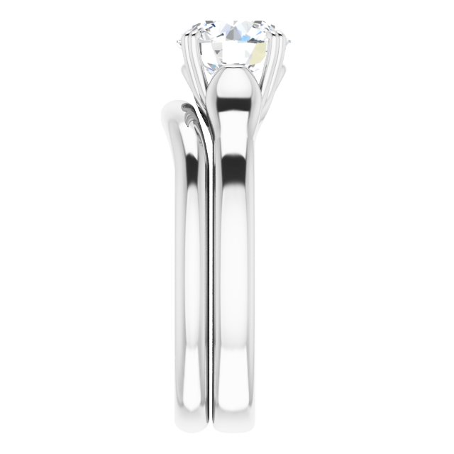 1.50 carat Round Lab-Grown GH/VS2+ Modern Solitaire Engagement Ring in 14KW | AllComponents_ViewE 1.50 carat Round Lab-Grown GH/VS2+ Modern Solitaire Engagement Ring in 14KW | AllComponents_ViewE