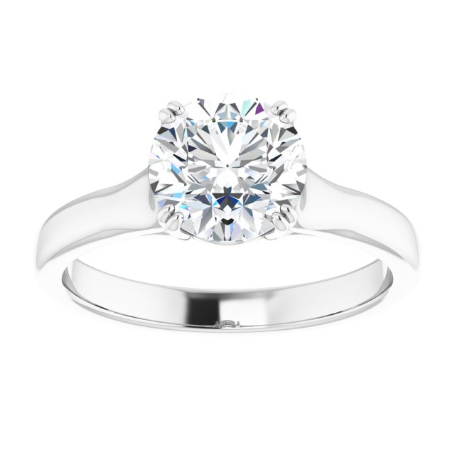 1.50 carat Round Lab-Grown GH/VS2+ Modern Solitaire Engagement Ring in 14KW | ViewS 1.50 carat Round Lab-Grown GH/VS2+ Modern Solitaire Engagement Ring in 14KW | ViewS