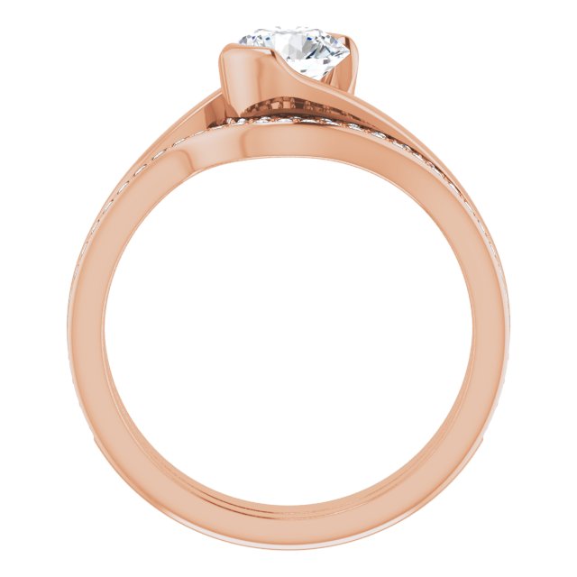1.09 Round Diamond GH/VS2+ Twisted Sidestone Engagement Ring in 14KR | AllComponents_ViewB_4