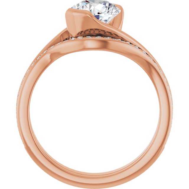 1.50 Round Diamond D/VVS2+ Twisted Sidestone Engagement Ring in 14KR | AllComponents_ViewB_4 1.50 Round Diamond D/VVS2+ Twisted Sidestone Engagement Ring in 14KR | AllComponents_ViewB_4