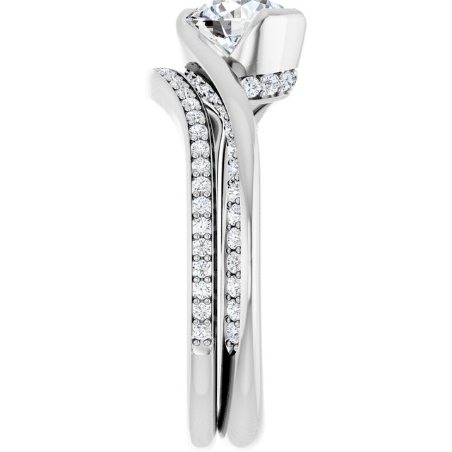 1.10 Round Lab-Grown EF/VS1+ Twisted Sidestone Engagement Ring in PLAT | AllComponents_ViewE 1.10 Round Lab-Grown EF/VS1+ Twisted Sidestone Engagement Ring in PLAT | AllComponents_ViewE
