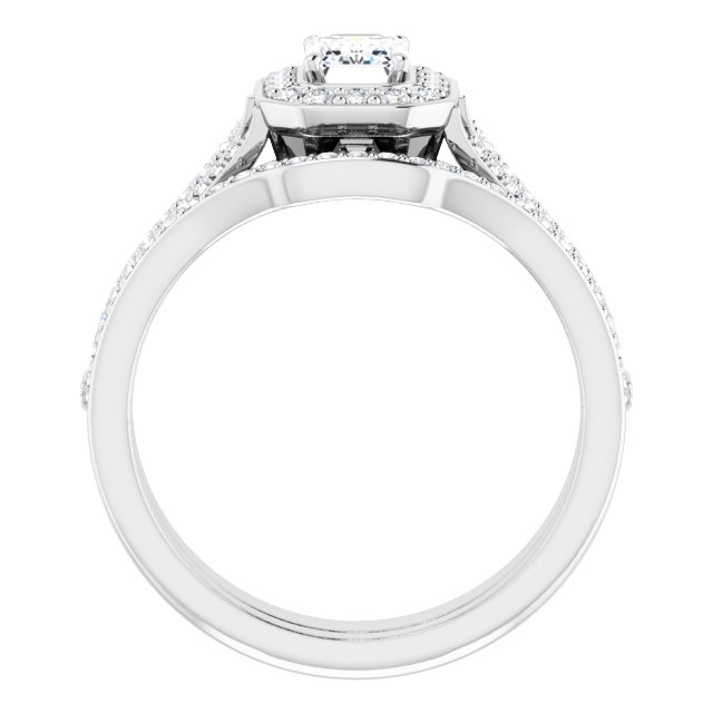 0.89 Tcw Emerald Diamond EF/VS1+ Geometric Halo Engagement Ring in PLAT | AllComponents_ViewB_4 0.89 Tcw Emerald Diamond EF/VS1+ Geometric Halo Engagement Ring in PLAT | AllComponents_ViewB_4