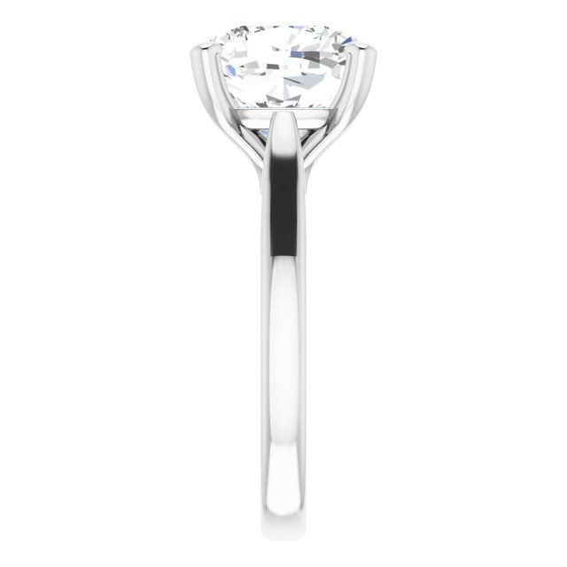 5.02 carat Cushion Lab-Grown EF/VS1+ Classic Solitaire Engagement Ring in PLAT | ViewE 5.02 carat Cushion Lab-Grown EF/VS1+ Classic Solitaire Engagement Ring in PLAT | ViewE