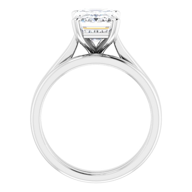 2.52 carat Emerald Diamond D/VVS2+ Classic Solitaire Engagement Ring in 14KW | AllComponents_ViewB_4