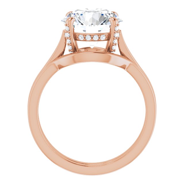 3.74 carat Round Diamond EF/VS1+ Classic Solitaire Engagement Ring in 14KR | AllComponents_ViewB_4