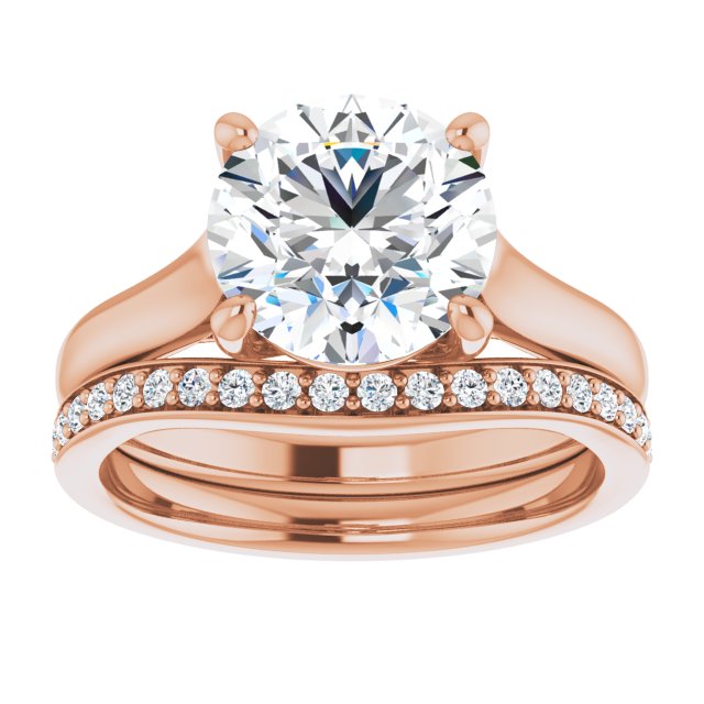 2.50 carat Round Diamond EF/VS1+ Trellis Solitaire Engagement Ring in 14KR | AllComponents_ViewS 2.50 carat Round Diamond EF/VS1+ Trellis Solitaire Engagement Ring in 14KR | AllComponents_ViewS