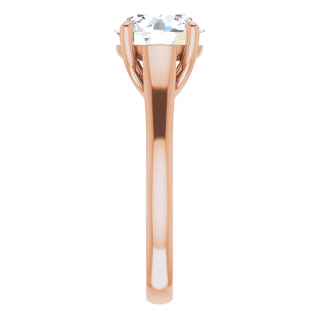 2.50 carat Round Diamond EF/VS1+ Trellis Solitaire Engagement Ring in 14KR | ViewE 2.50 carat Round Diamond EF/VS1+ Trellis Solitaire Engagement Ring in 14KR | ViewE