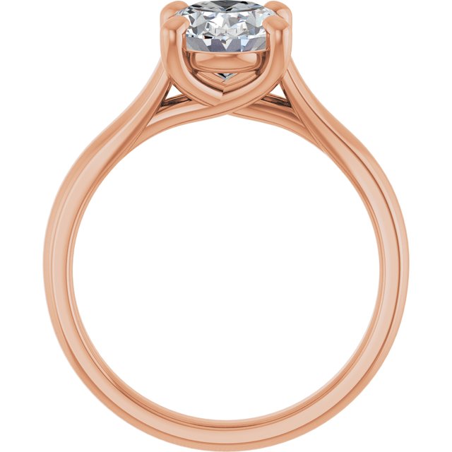 2.10 carat Oval Lab-Grown D/VVS2+ Trellis Solitaire Engagement Ring in 14KR | ViewB_4