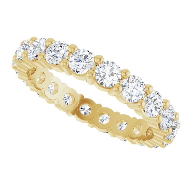 Classic 2.00 tcw Round Diamond GH/VS2+ Eternity Ring in 14KY | View5 Classic 2.00 tcw Round Diamond GH/VS2+ Eternity Ring in 14KY | View5