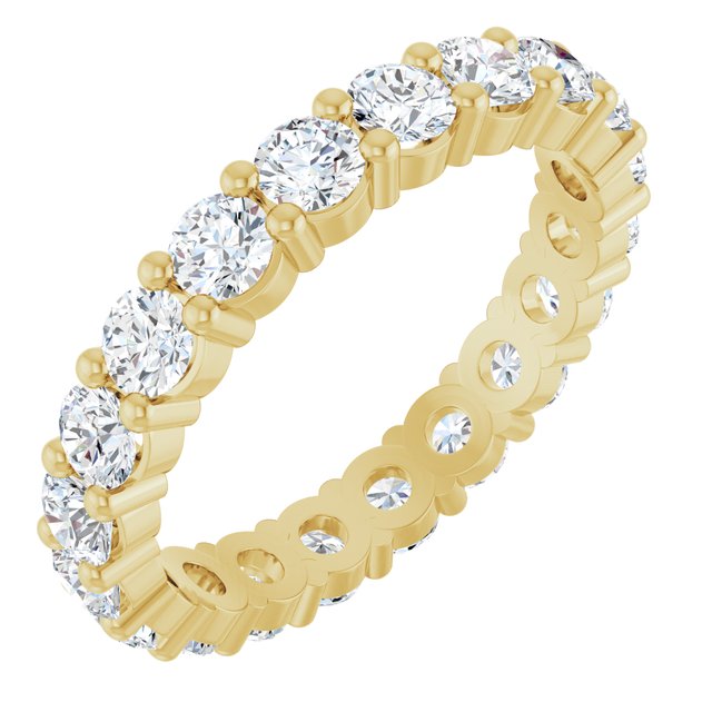Classic 2.00 tcw Round Diamond GH/VS2+ Eternity Ring in 14KY | ViewA Classic 2.00 tcw Round Diamond GH/VS2+ Eternity Ring in 14KY | ViewA
