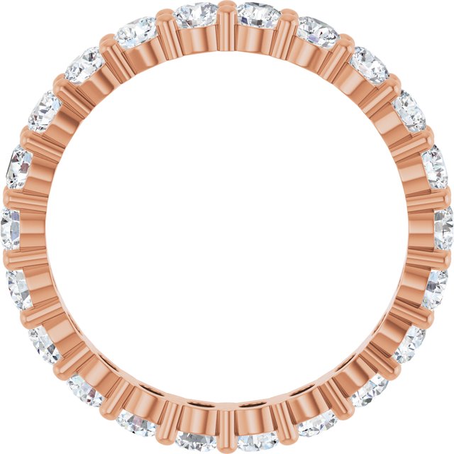 Classic 1.76 tcw Round Diamond D/VVS2+ Eternity Ring in 14KR | ViewB_4