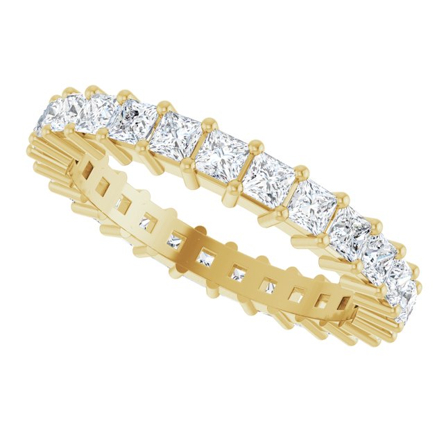 Classic 2.16 tcw Square Lab-Grown EF/VS1+ Eternity Ring in 18KY | View5 Classic 2.16 tcw Square Lab-Grown EF/VS1+ Eternity Ring in 18KY | View5