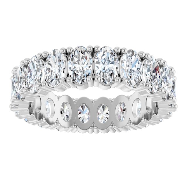 Classic 5.20 tcw Oval Lab-Grown GH/VS2+ Eternity Ring in 14KW | ViewS Classic 5.20 tcw Oval Lab-Grown GH/VS2+ Eternity Ring in 14KW | ViewS